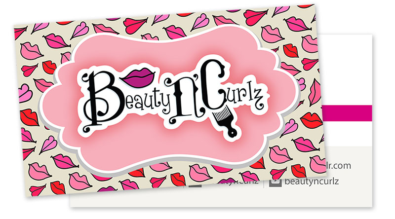 Beauty N'Curlz business card
