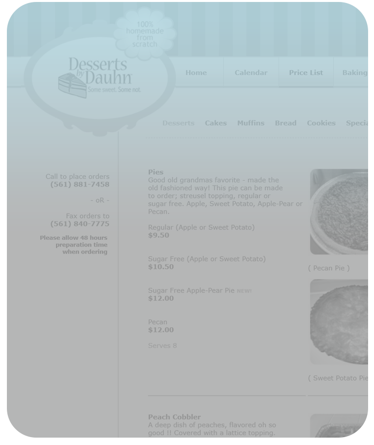 Desserts by Dauhn website thumbnail